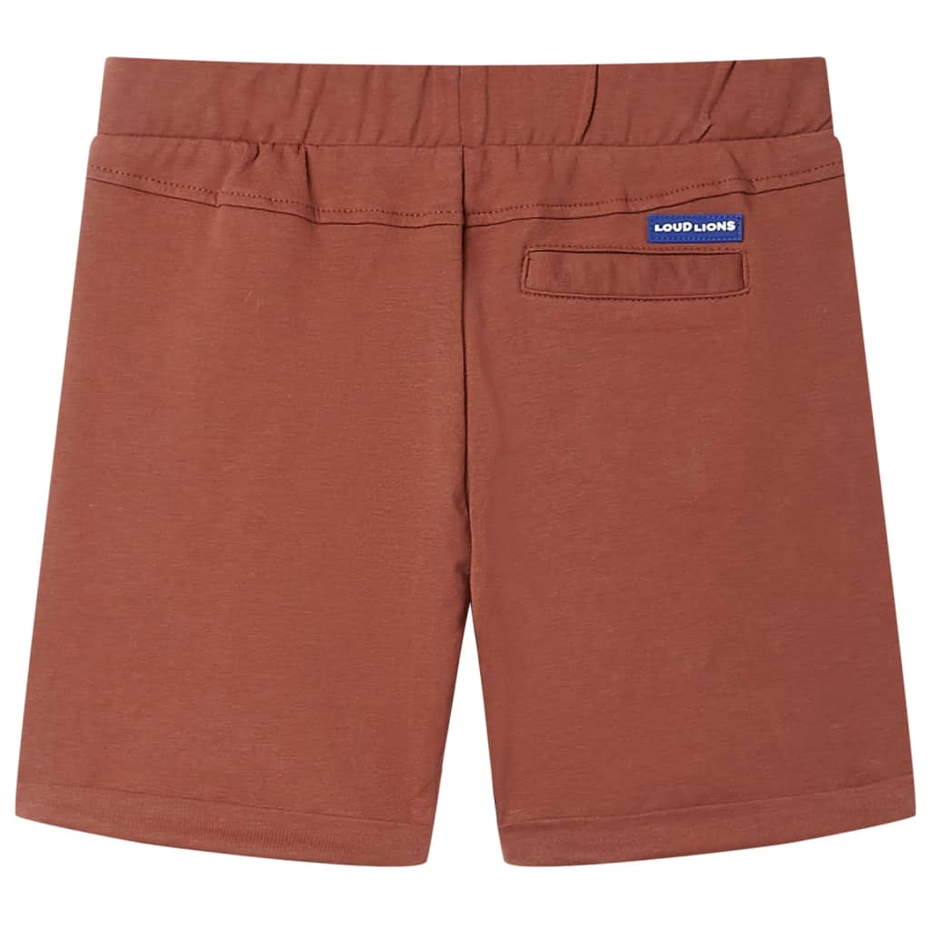 Kindershort met trekkoord 92 bruin