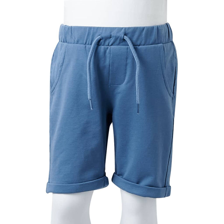 Kindershorts met trekkoord 92 donkerblauw