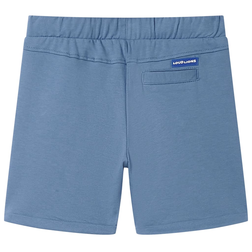 Kindershorts met trekkoord 116 donkerblauw