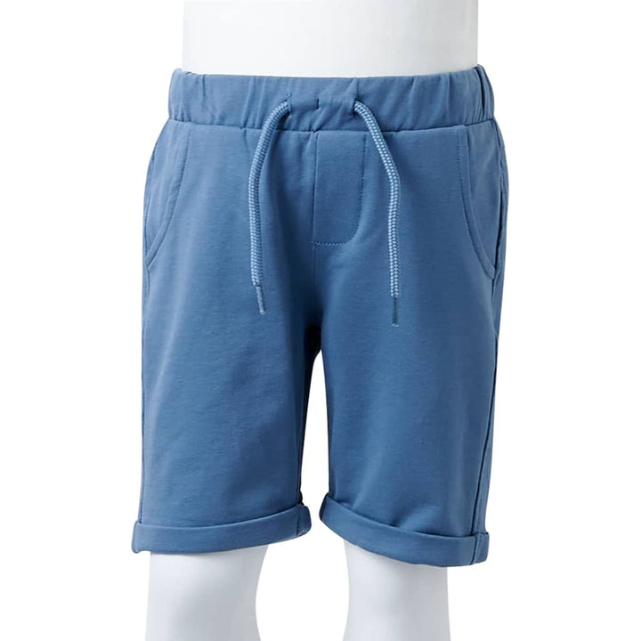 Kindershorts met trekkoord 116 donkerblauw