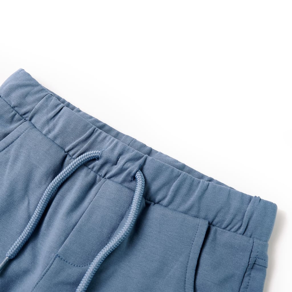 Kindershorts met trekkoord 140 donkerblauw