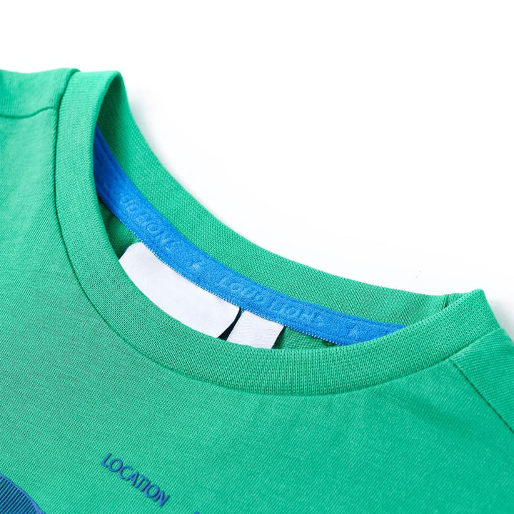 Kindershirt 104 groen