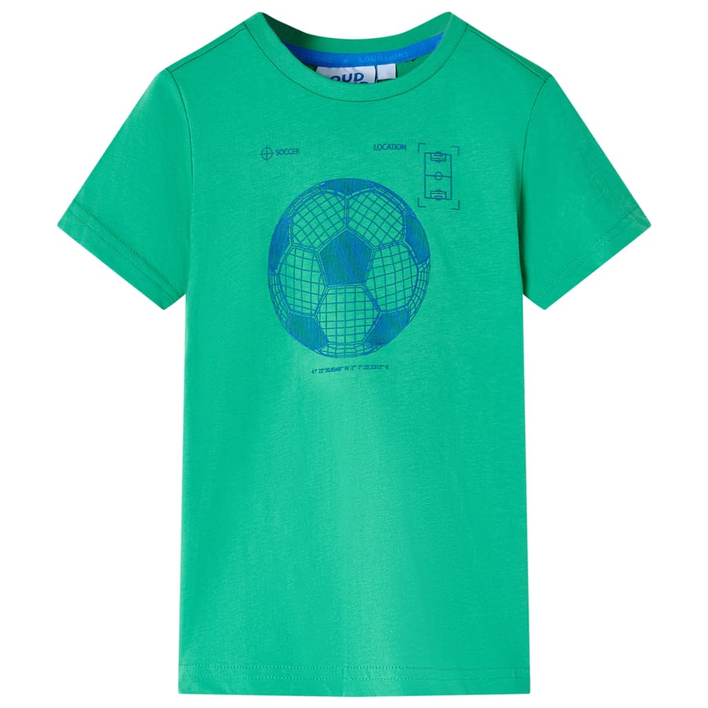 Kindershirt 116 groen