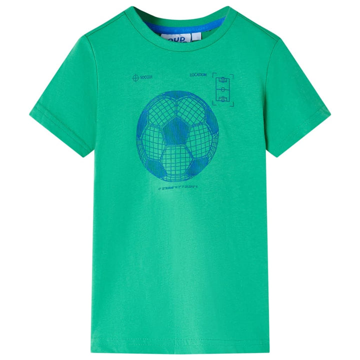 Kindershirt 128 groen