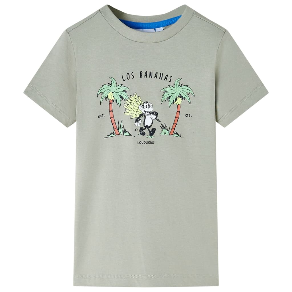 Kindershirt 104 lichtkakikleurig