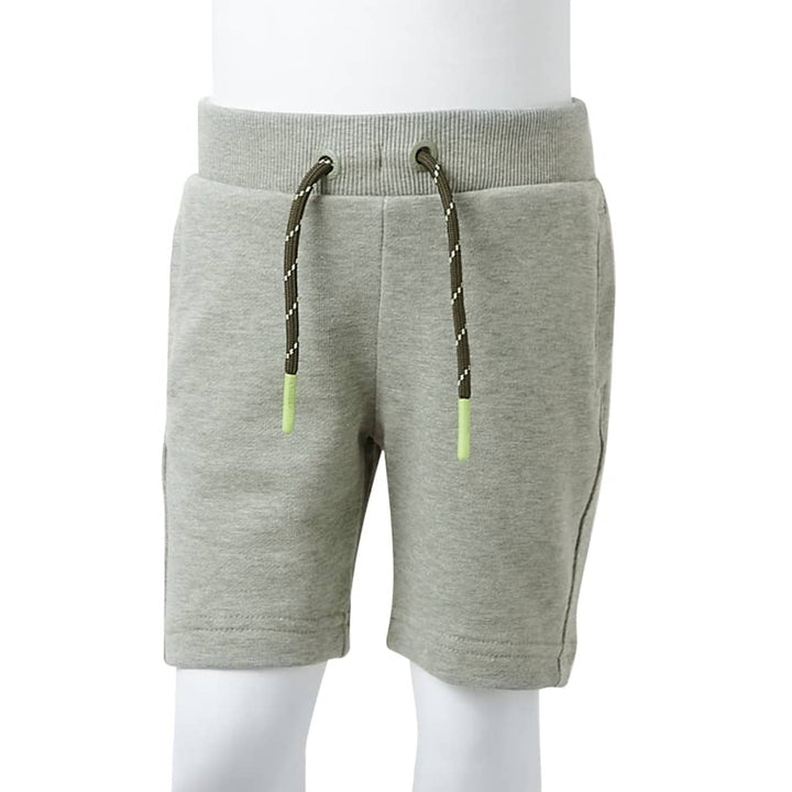 Kindershorts met trekkoord 92 gemøªleerd lichtkakikleurig