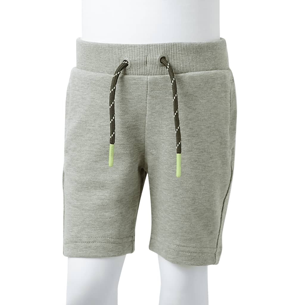 Kindershorts met trekkoord 104 gemøªleerd lichtkakikleurig