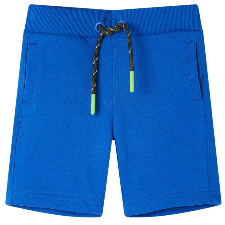 Kindershort met trekkoord 116 blauw