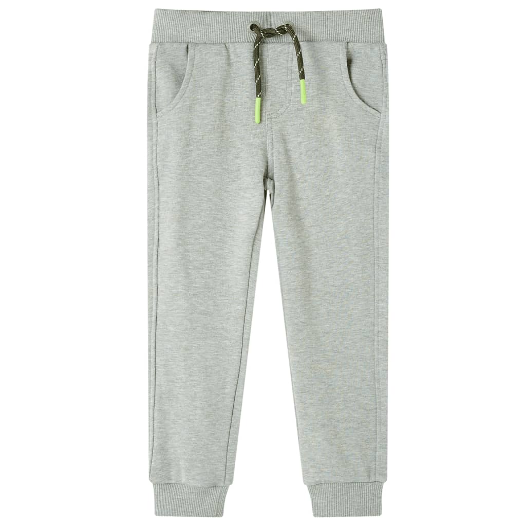 Kinderjoggingbroek 140 lichtkaki