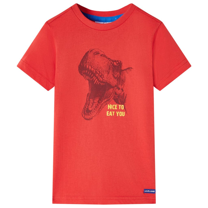 Kindershirt 104 rood