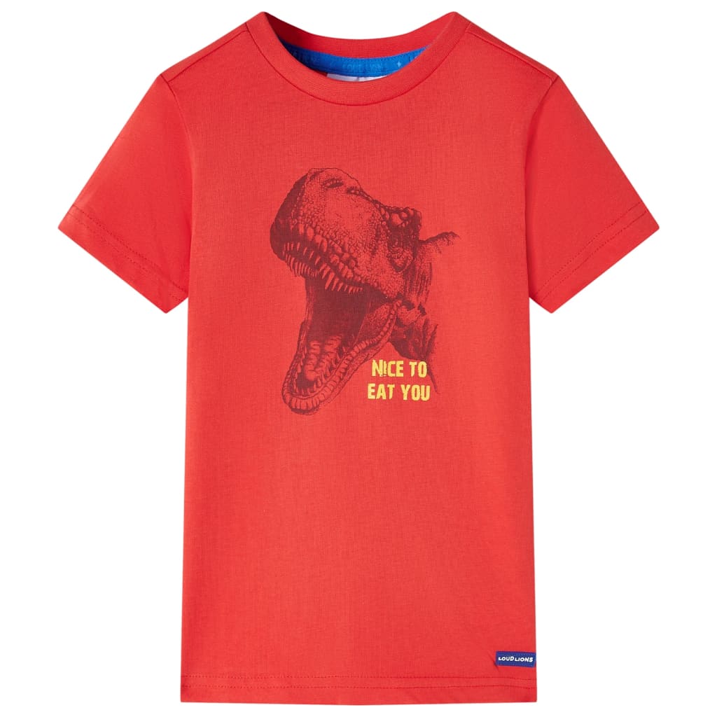 Kindershirt 128 rood