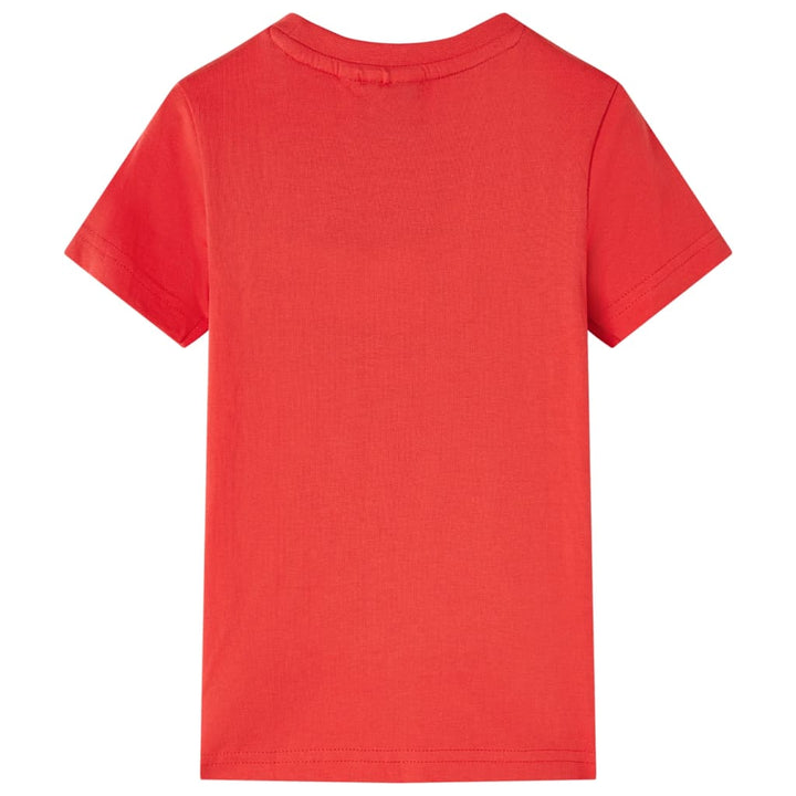 Kindershirt 128 rood