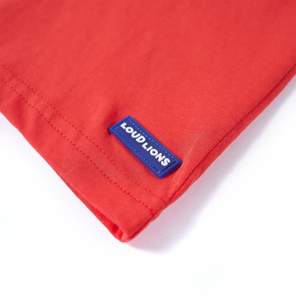 Kindershirt 128 rood