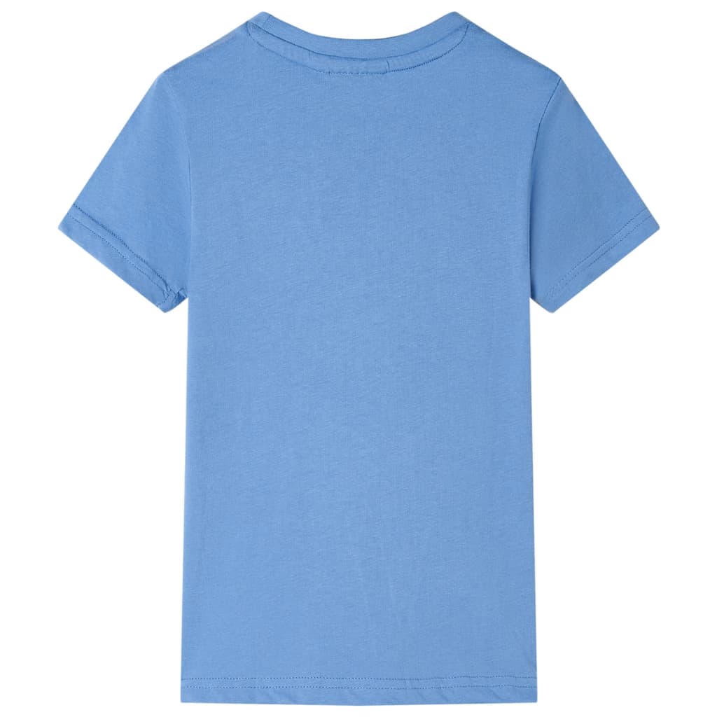 Kindershirt 104 middelblauw