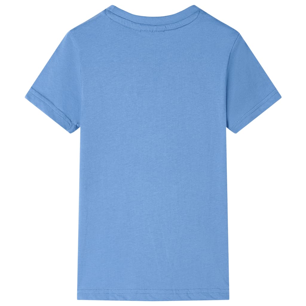 Kindershirt 140 middelblauw