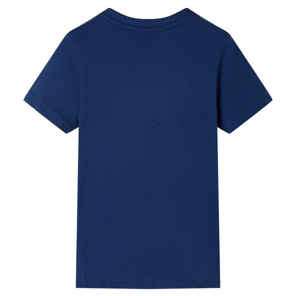 Kindershirt 92 donkerblauw