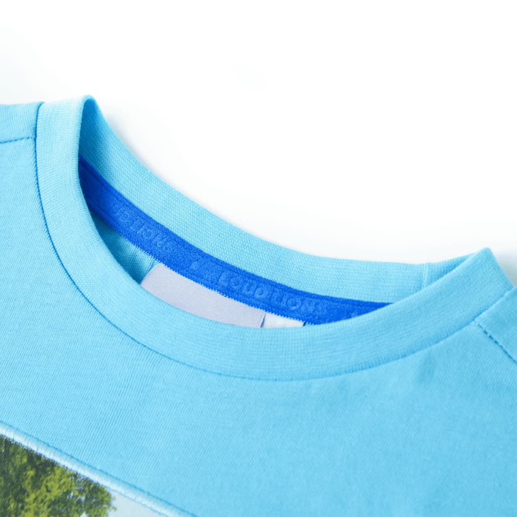 Kindershirt 104 zeeblauw