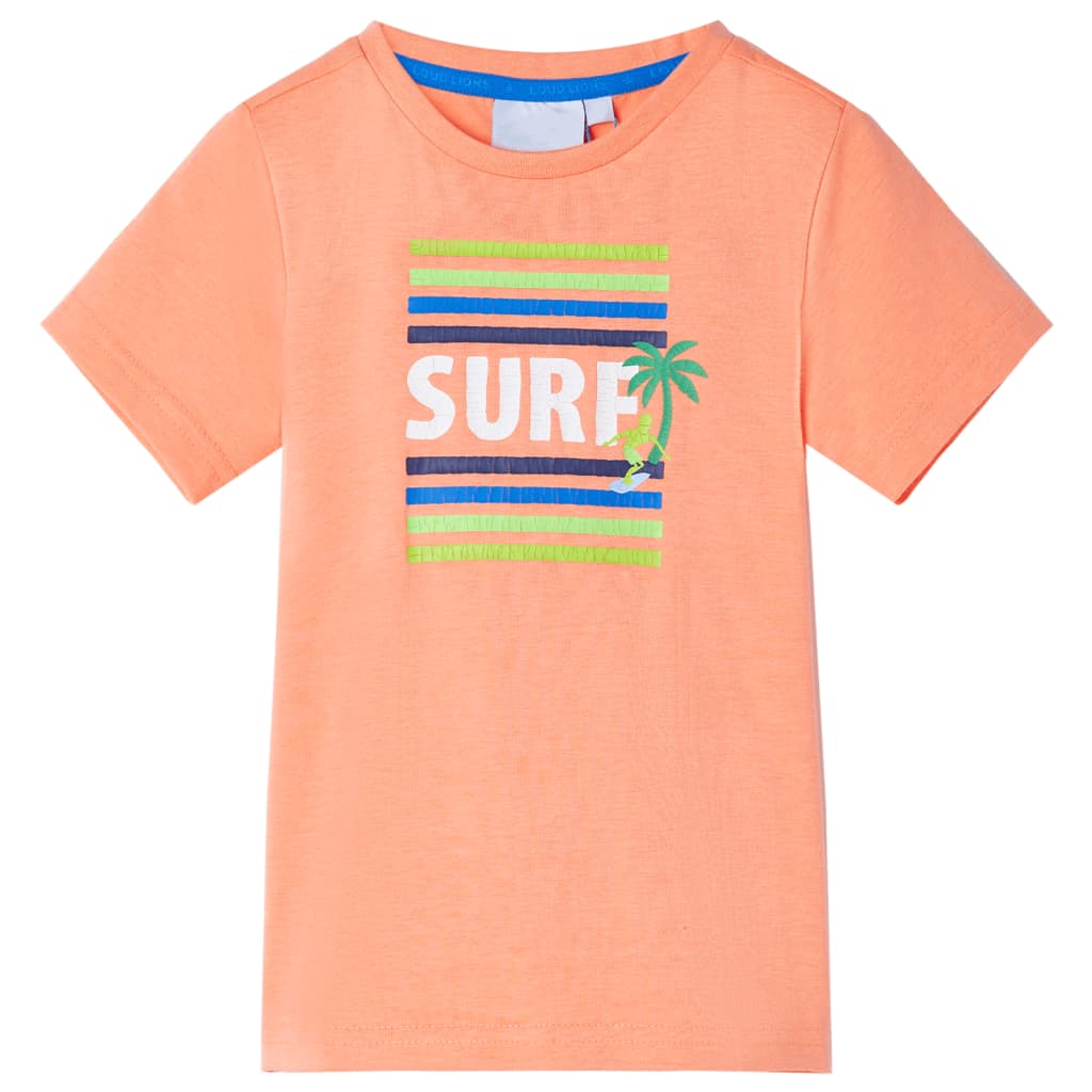 Kindershirt 104 neonoranje