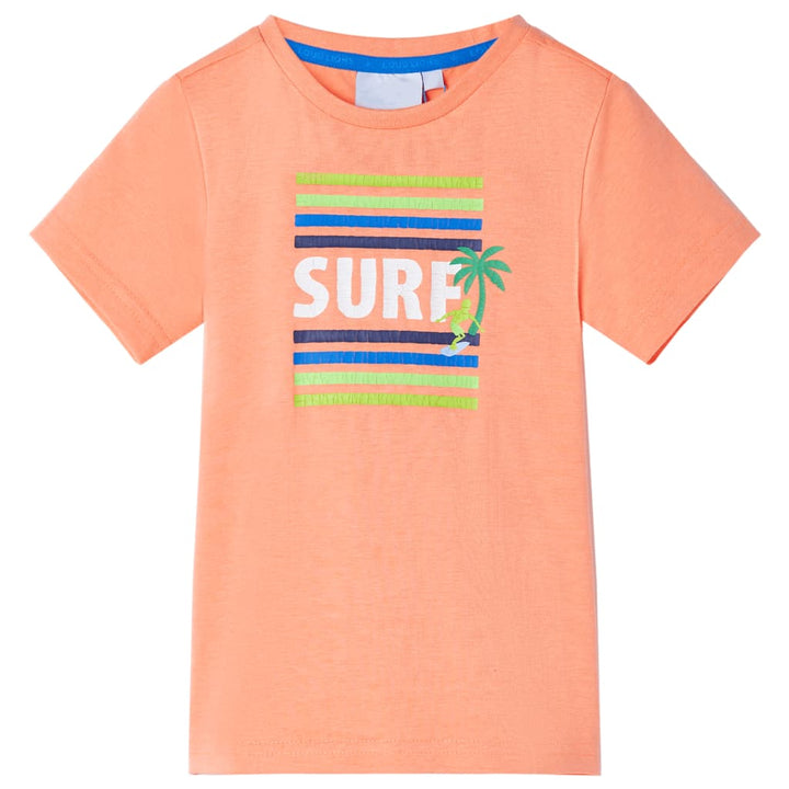 Kindershirt 104 neonoranje