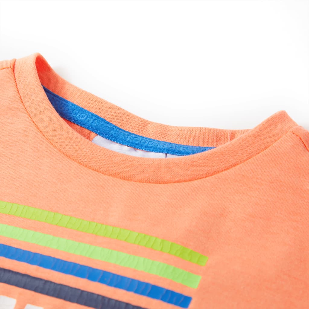 Kindershirt 116 neonoranje