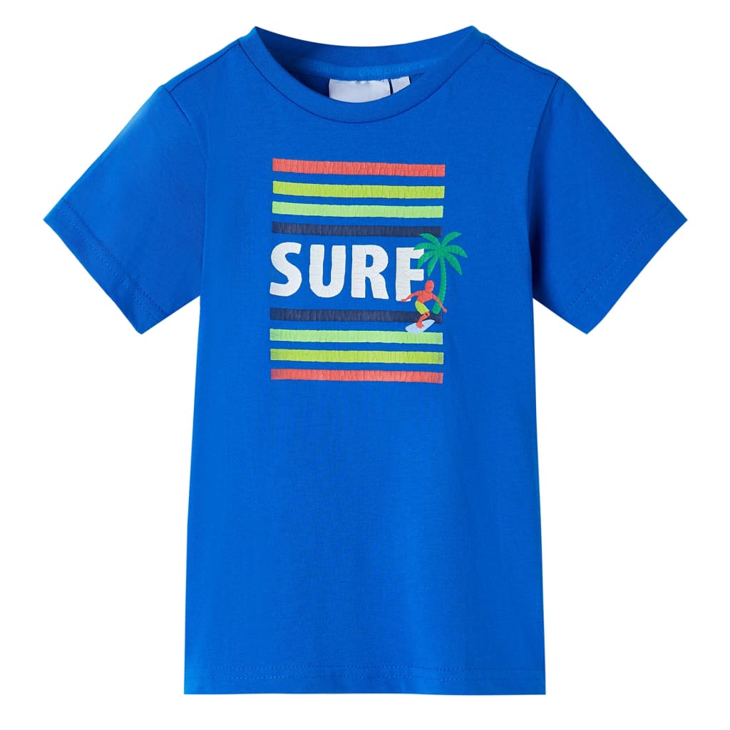 Kindershirt 104 felblauw