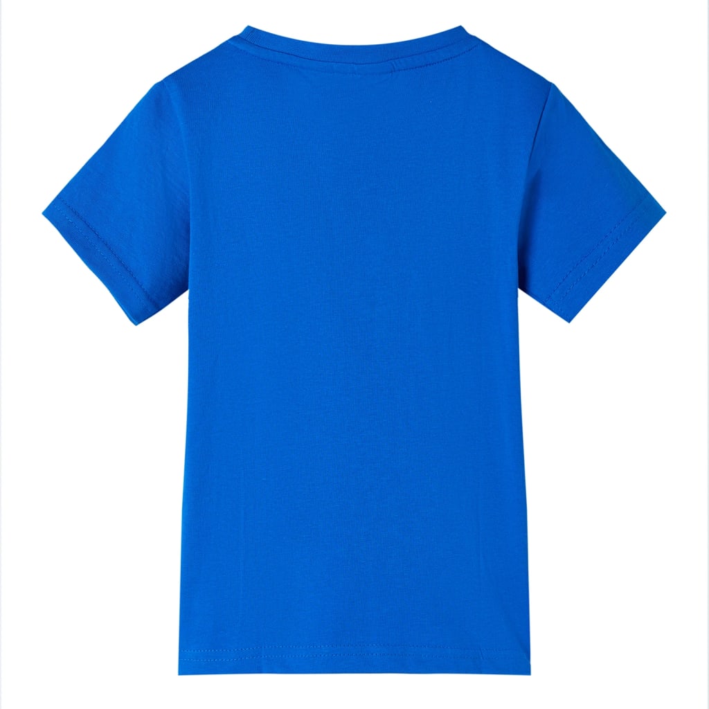 Kindershirt 116 felblauw