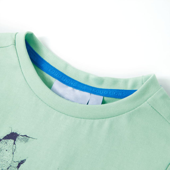 Kindershirt 140 lichtgroen