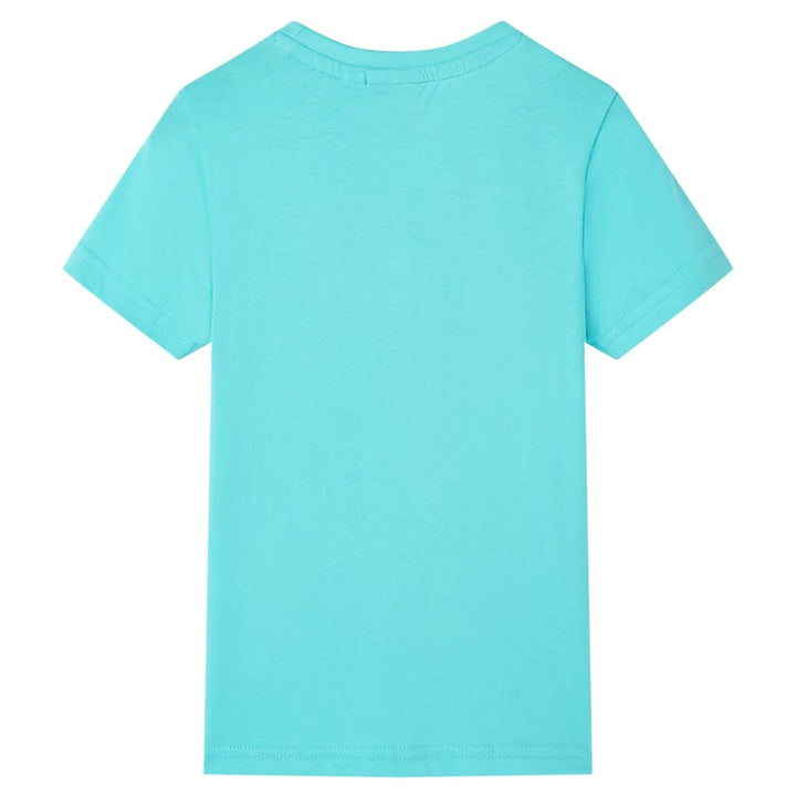 Kindershirt met korte mouwen 104 zeeblauw