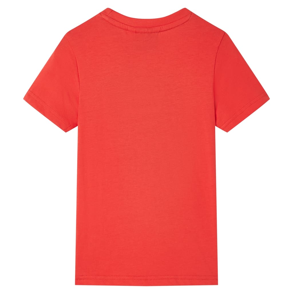 Kindershirt met korte mouwen 92 rood