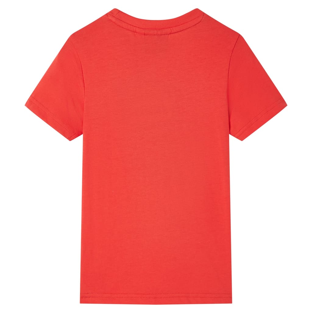 Kindershirt met korte mouwen 104 rood