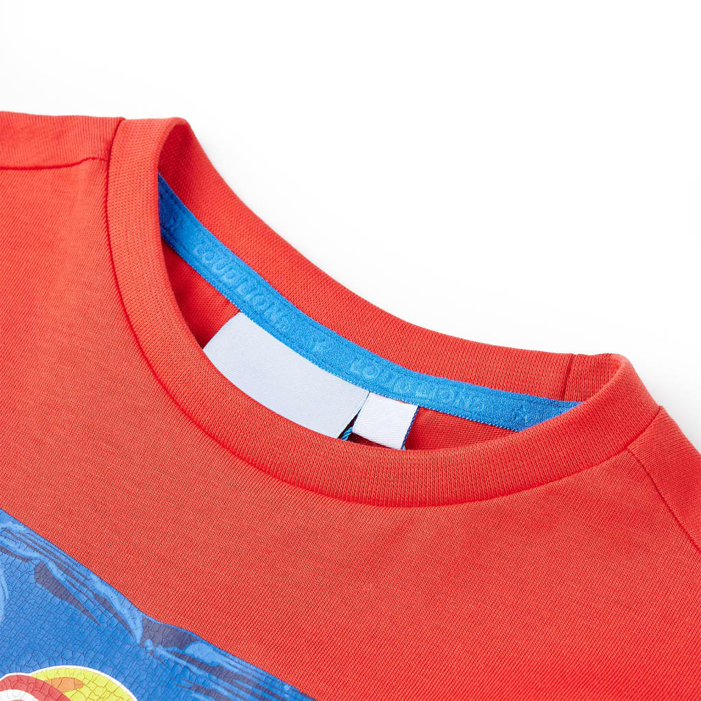 Kindershirt met korte mouwen 104 rood