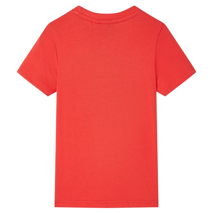 Kindershirt met korte mouwen 116 rood