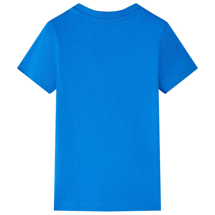 Kindershirt 92 felblauw