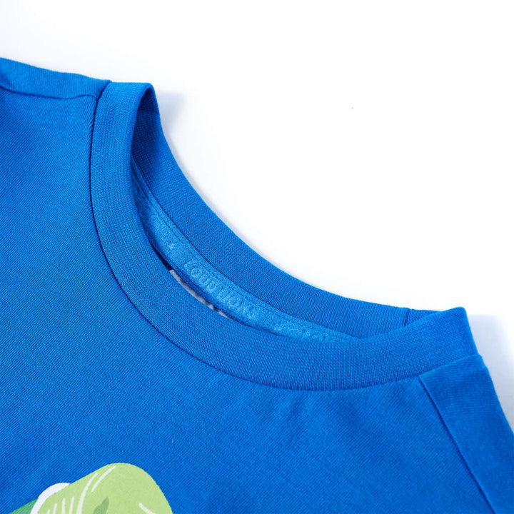 Kindershirt 104 felblauw