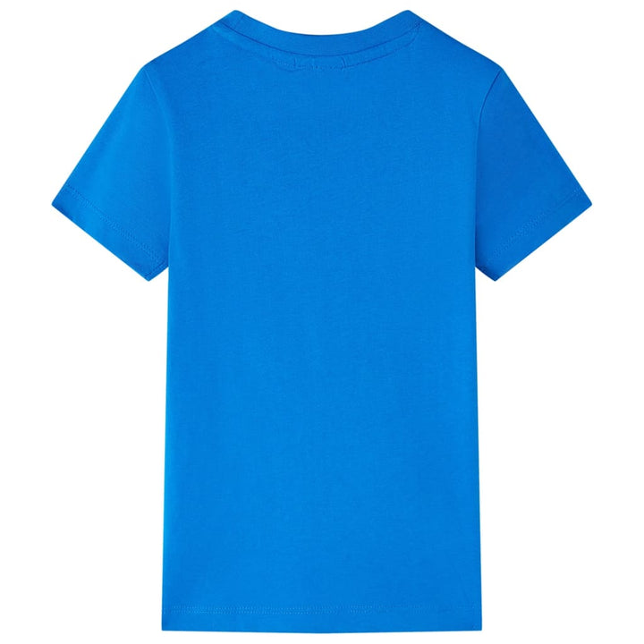 Kindershirt 116 felblauw