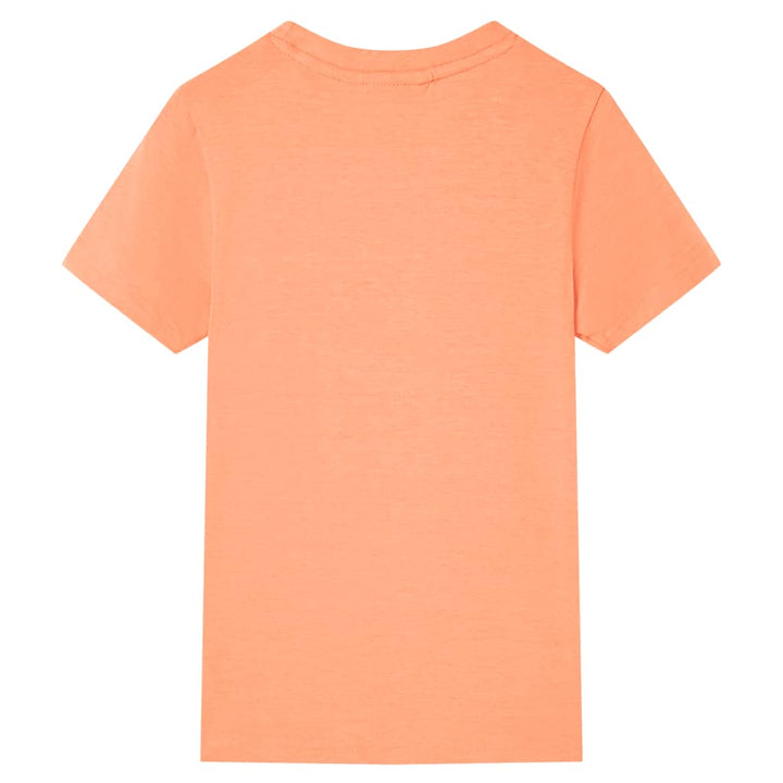 Kindershirt met korte mouwen 92 neonoranje