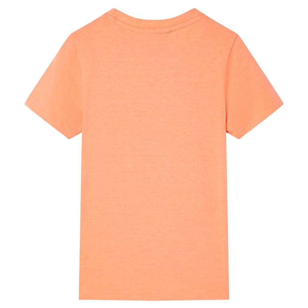 Kindershirt met korte mouwen 140 neonoranje