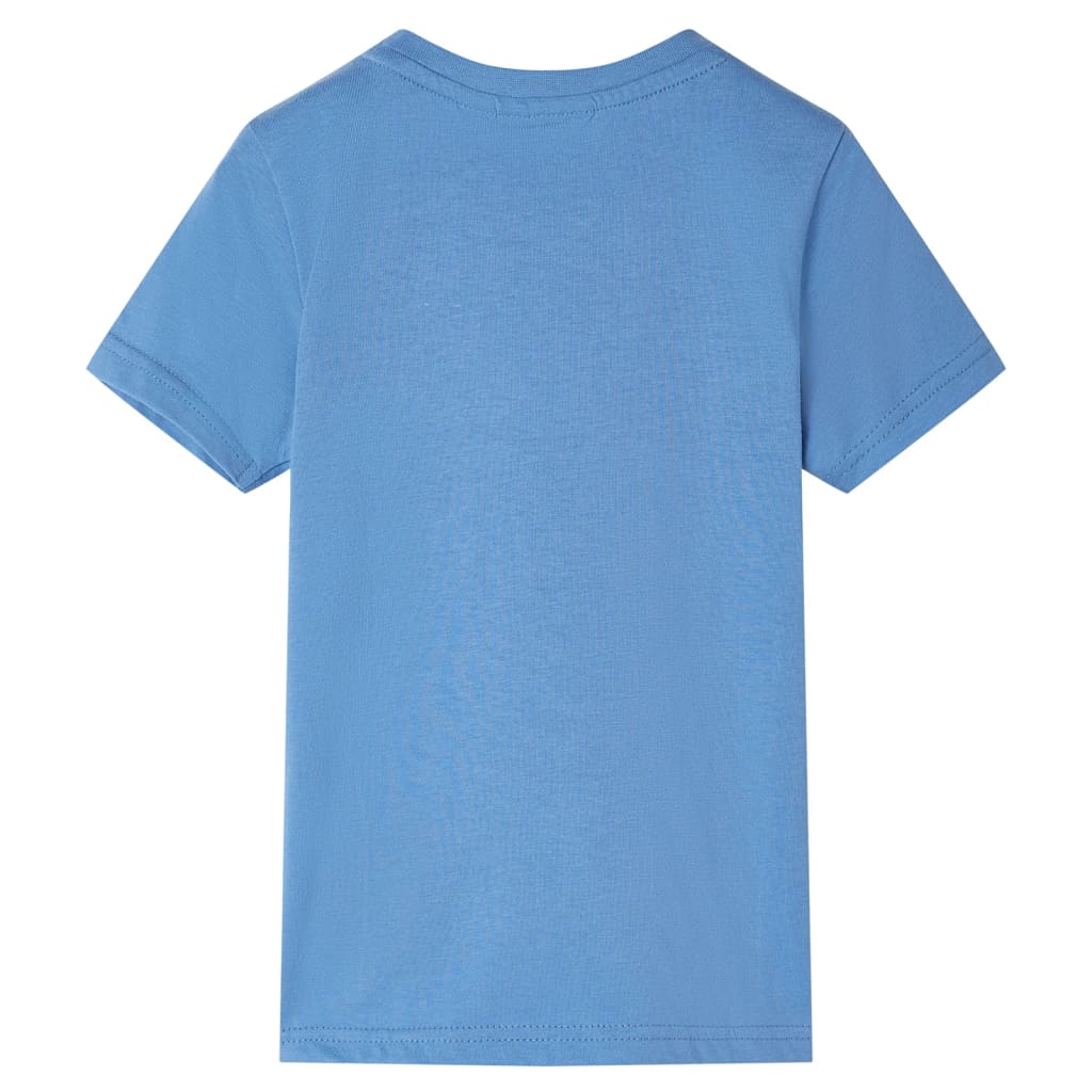 Kindershirt met korte mouwen 104 middenblauw