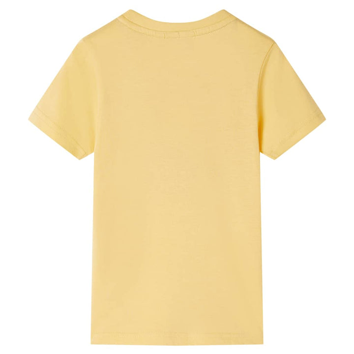 Kindershirt met korte mouwen 116 geel
