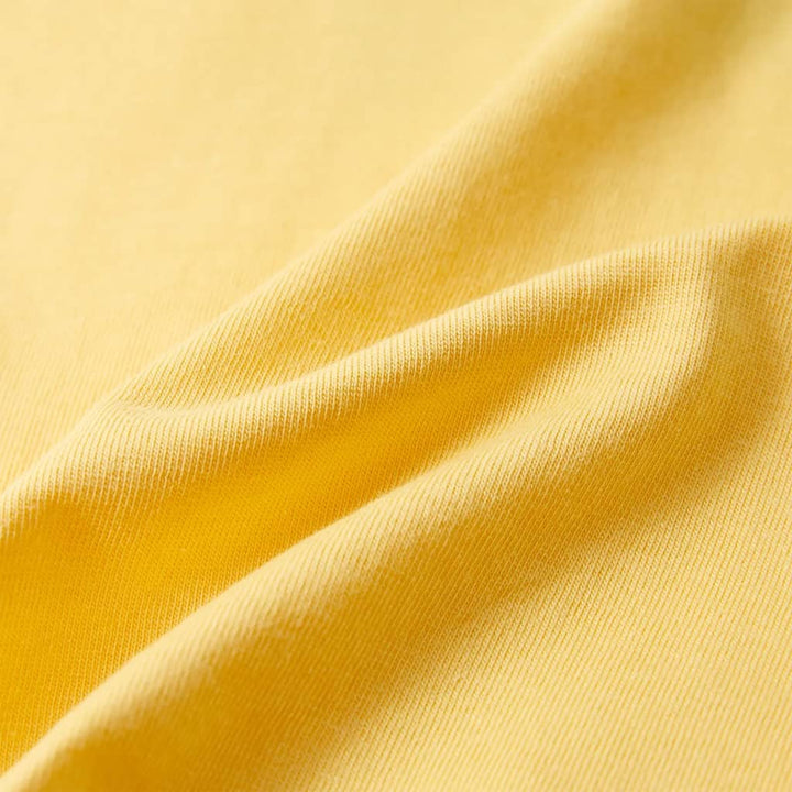 Kindershirt met korte mouwen 128 geel