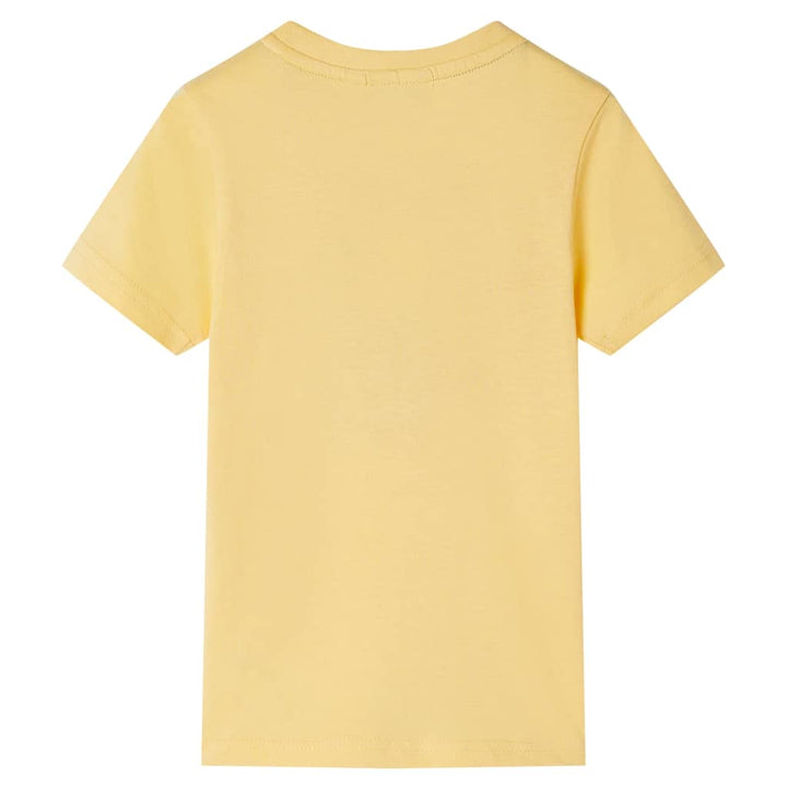 Kindershirt met korte mouwen 140 geel