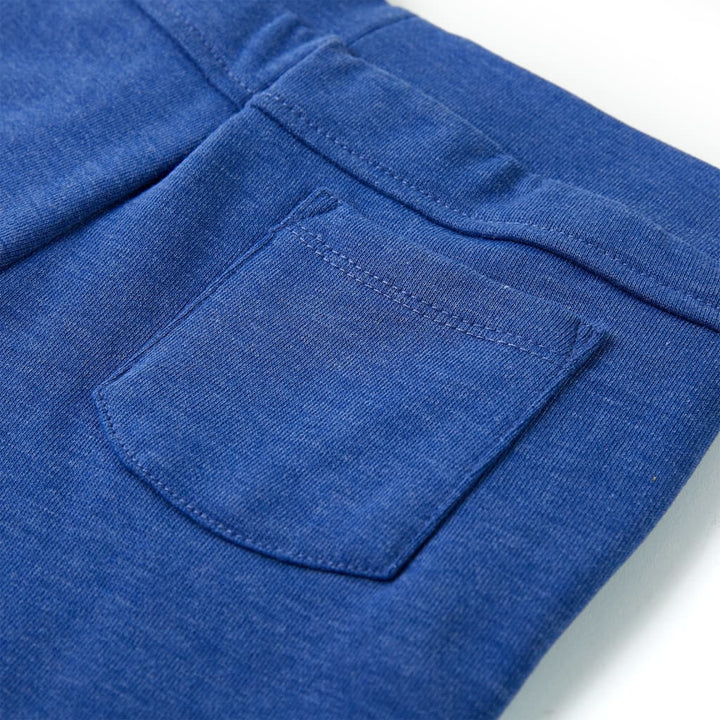 Kindershorts met trekkoord 104 gemøªleerd blauw