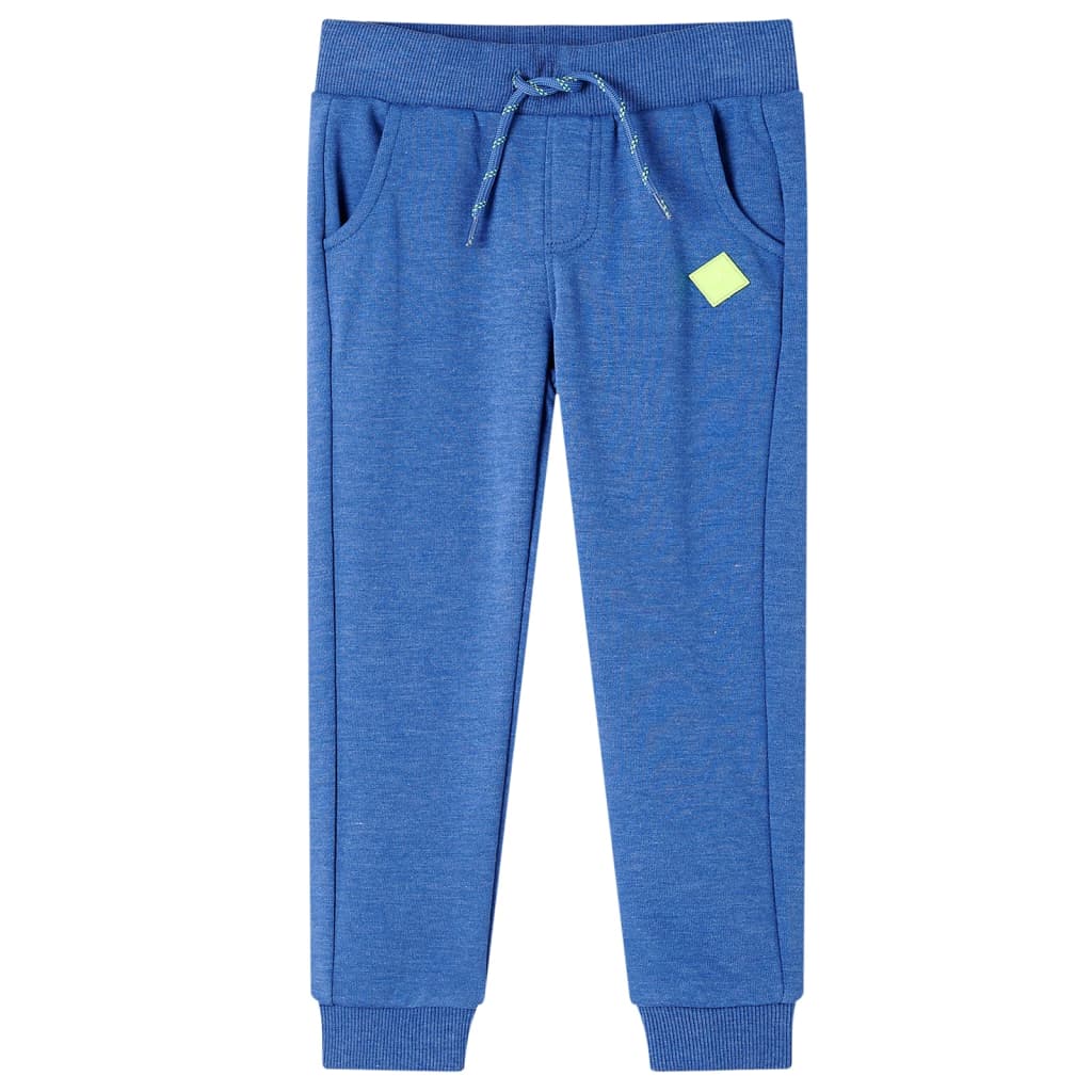 Kinderjoggingbroek 104 gemøªleerd blauw