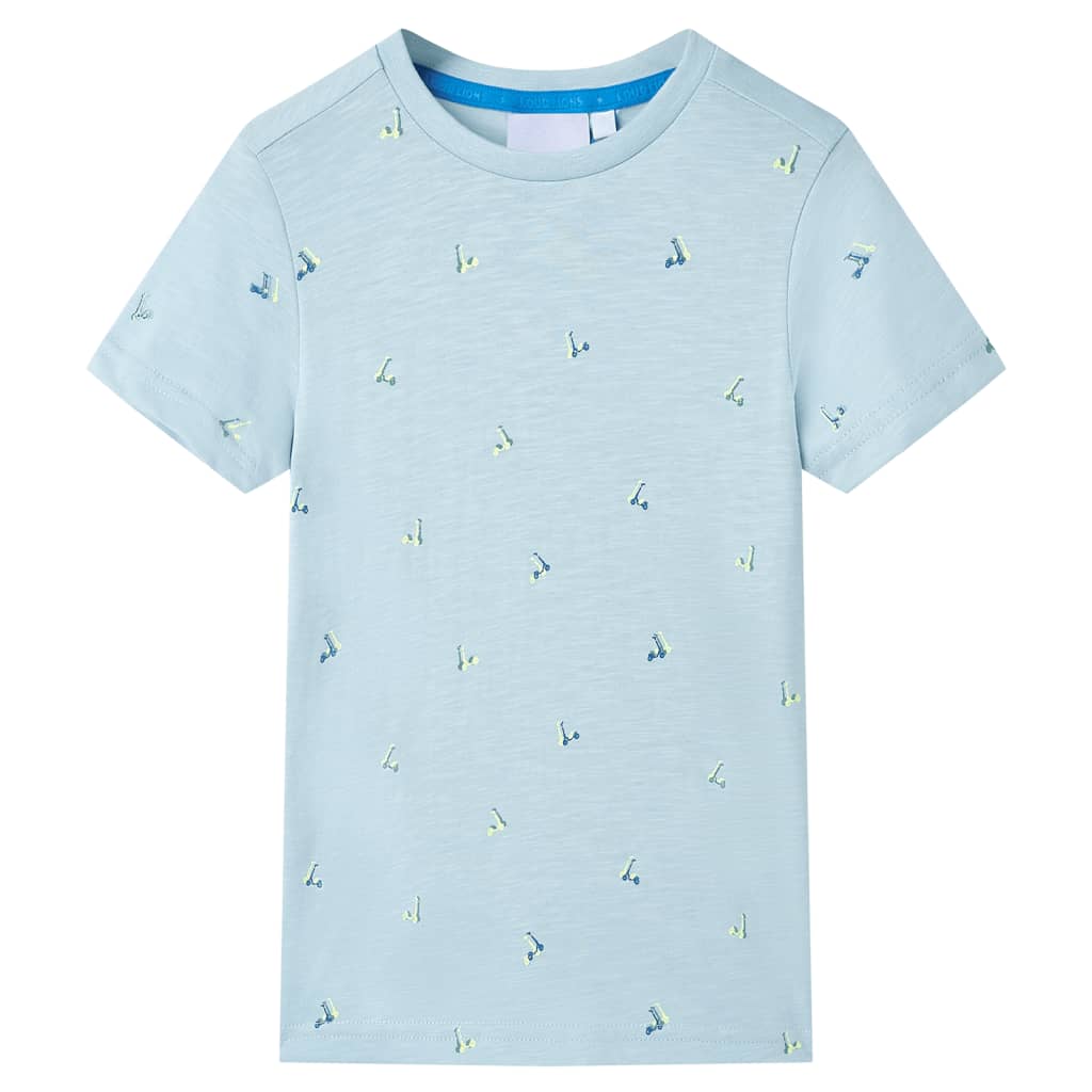 Kindershirt 104 lichtblauw