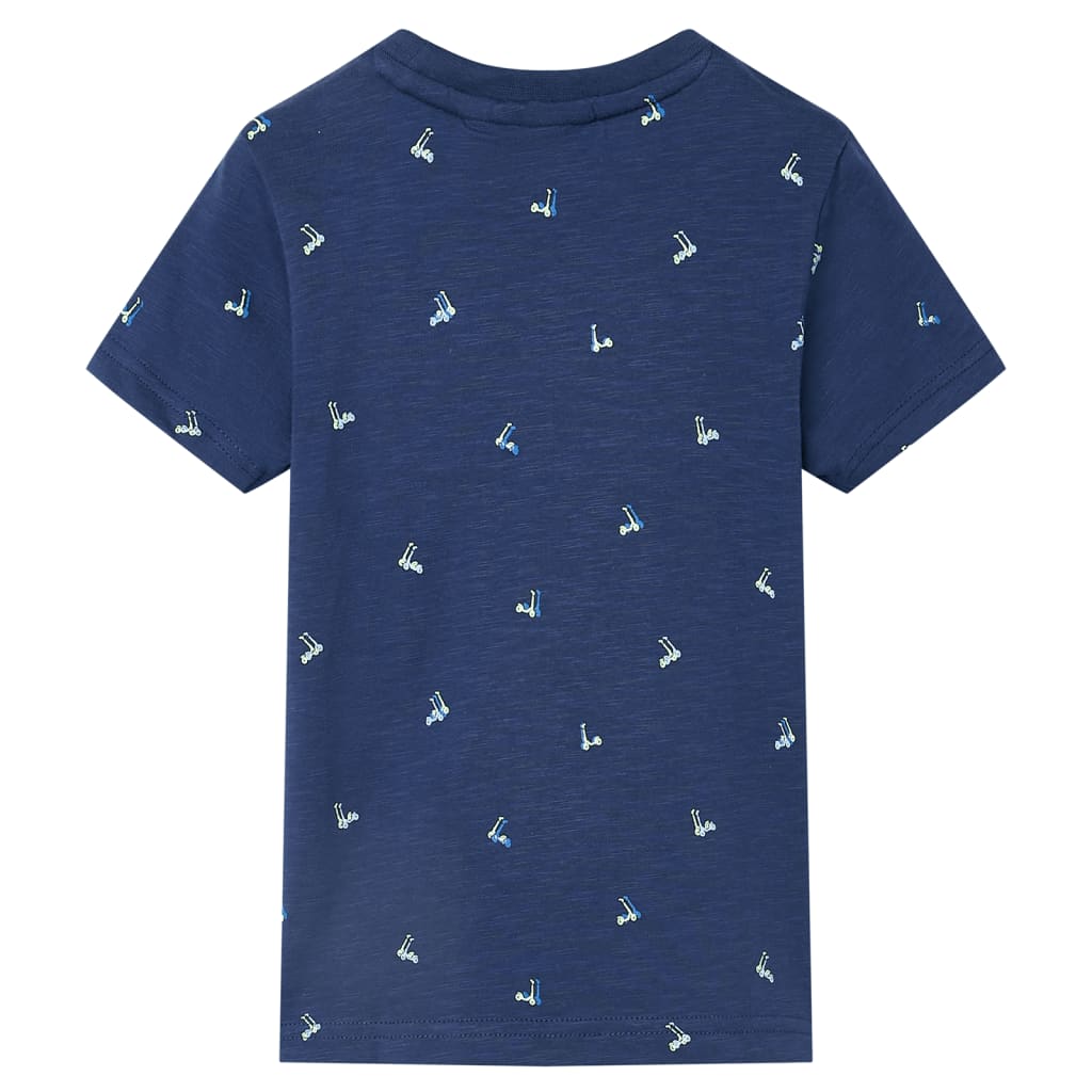 Kindershirt 104 donkerblauw