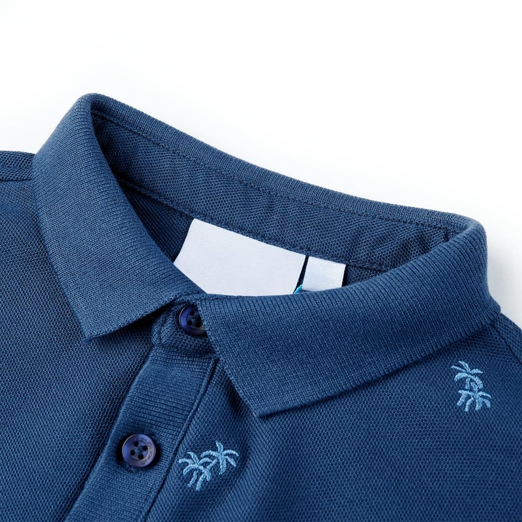 Kinderpoloshirt 92 donkerblauw