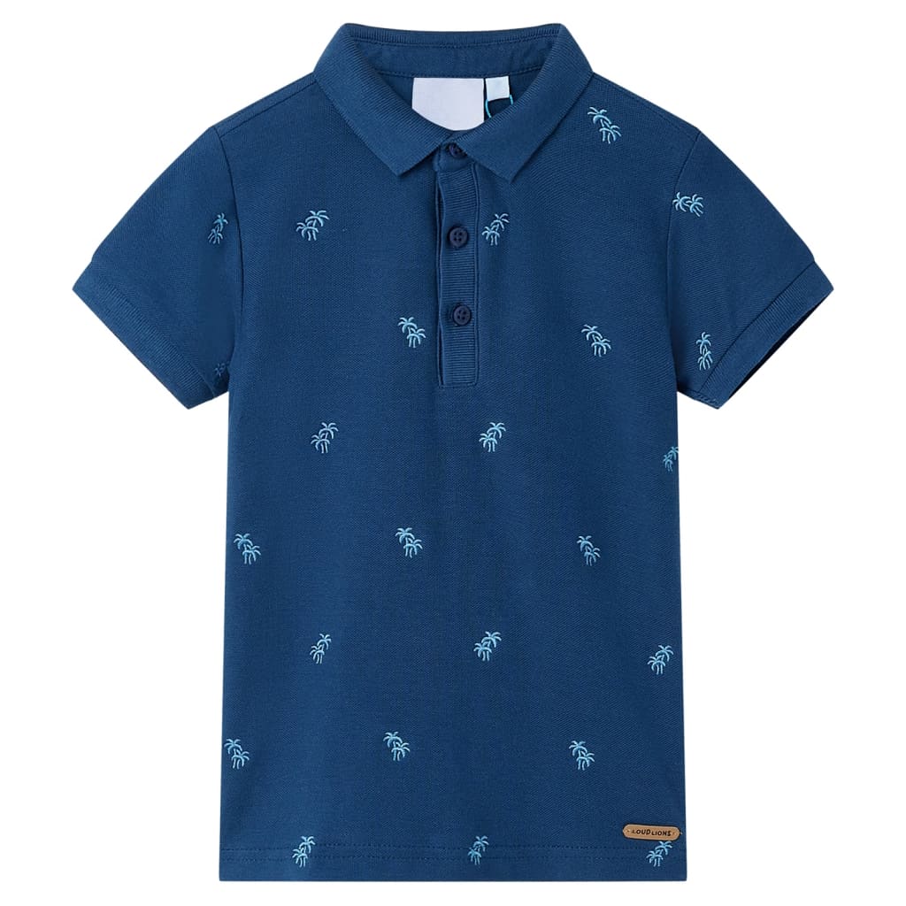 Kinderpoloshirt 104 donkerblauw