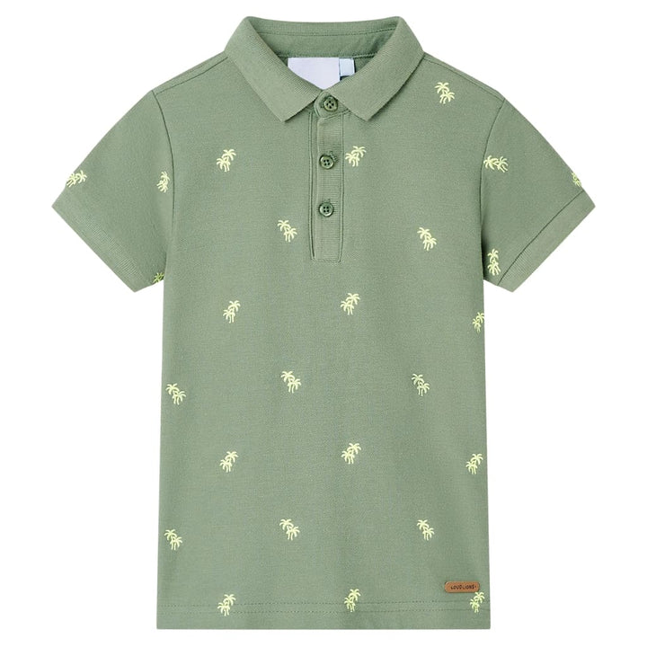 Kinderpoloshirt 104 kakikleurig