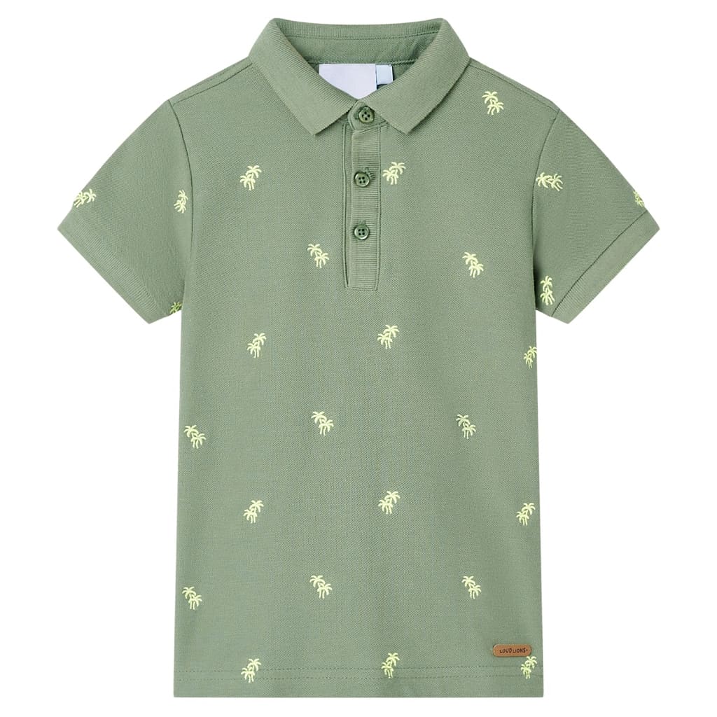 Kinderpoloshirt 116 kakikleurig