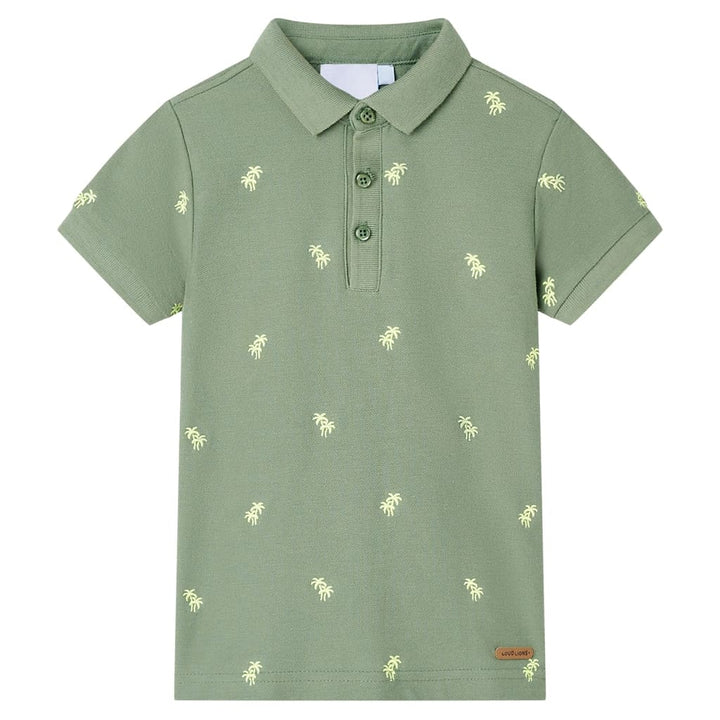 Kinderpoloshirt 116 kakikleurig